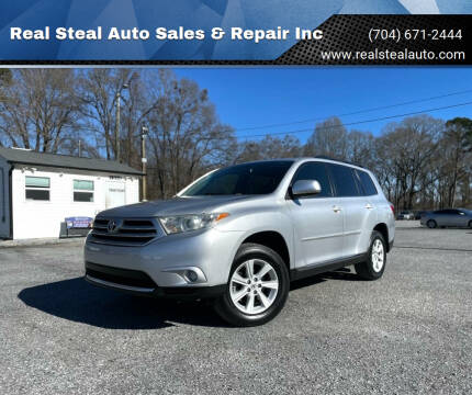 2012 Toyota Highlander for sale at Real Steal Auto Sales & Repair Inc in Gastonia NC