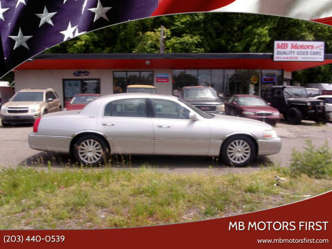 2003 Lincoln Town Car for sale at MB Motors First in Meriden CT