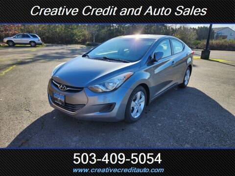 2013 Hyundai Elantra for sale at Creative Credit & Auto Sales in Salem OR