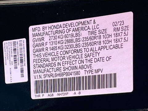 2023 Honda Odyssey EX-L