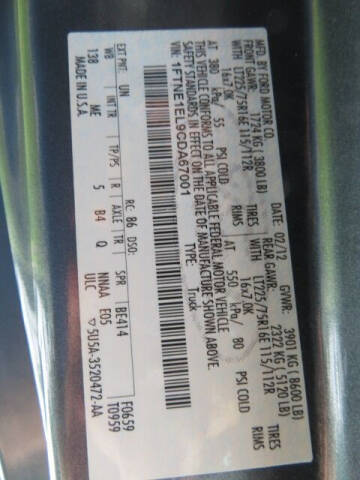 2012 Ford E-Series E-150