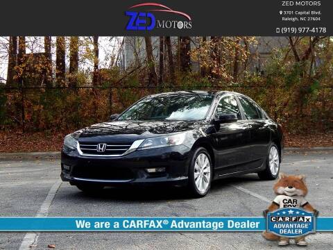 2014 Honda Accord for sale at Zed Motors in Raleigh NC