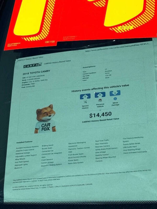 2018 Toyota Camry LE