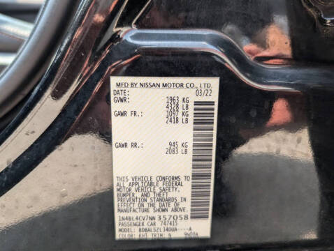 2022 Nissan Altima 2.5 SR