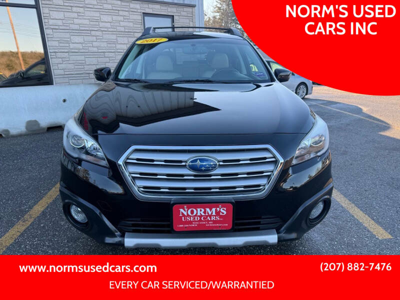 2017 Subaru Outback for sale at NORM'S USED CARS INC in Wiscasset ME