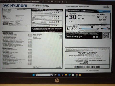 2016 Hyundai Sonata