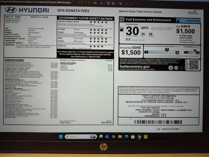 2016 Hyundai Sonata