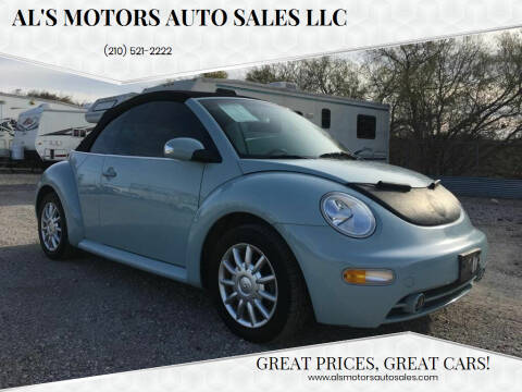 2004 Volkswagen New Beetle Convertible for sale at Al's Motors Auto Sales LLC in San Antonio TX