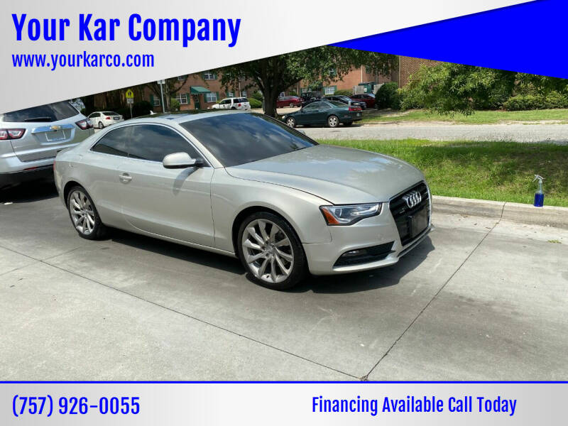 2013 Audi A5 for sale at Your Kar Company in Norfolk VA