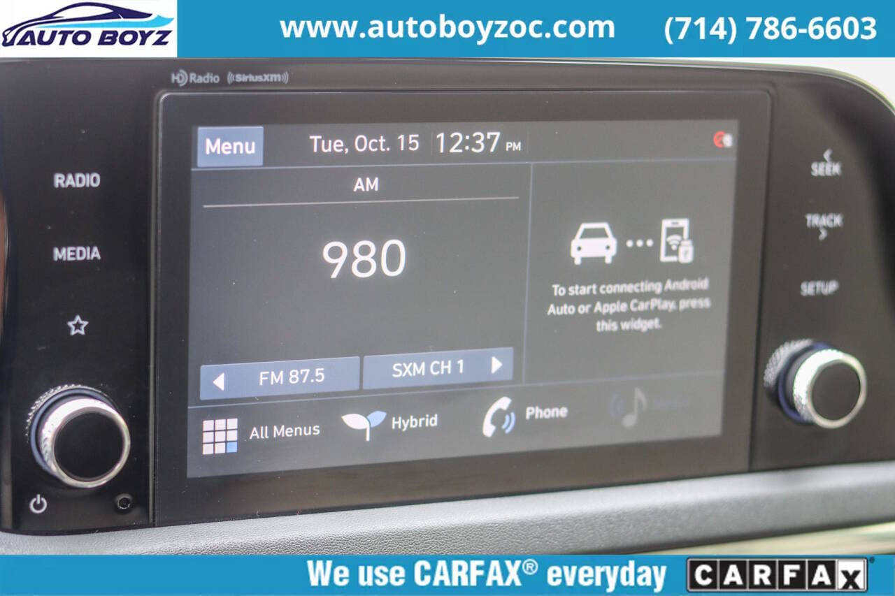 2021 Hyundai SONATA Hybrid for sale at Auto Boyz in Garden Grove, CA