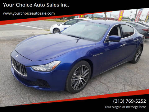 2015 Maserati Ghibli for sale at Your Choice Auto Sales Inc. in Dearborn MI