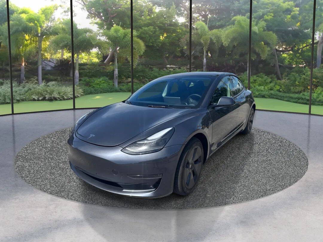 Gray 2023 Tesla Model 3 Base 4dr Sedan 1