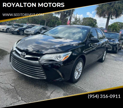 2016 Toyota Camry for sale at ROYALTON MOTORS in Plantation FL