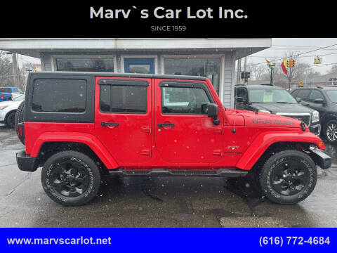 2018 Jeep Wrangler JK Unlimited for sale at Marv`s Car Lot Inc. in Zeeland MI