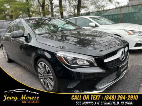 2018 Mercedes-Benz CLA for sale at Jerry Morese Auto Sales LLC in Springfield NJ