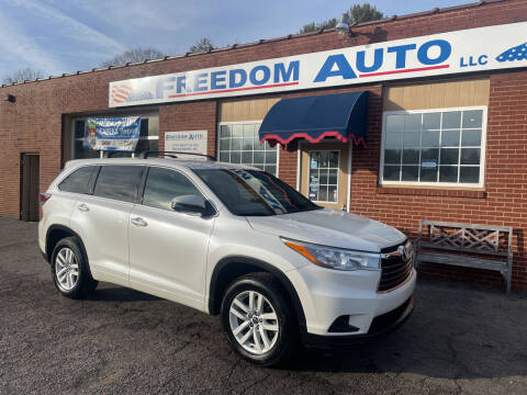 2016 Toyota Highlander for sale at FREEDOM AUTO LLC in Wilkesboro NC