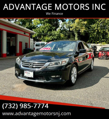 2015 Honda Accord for sale at ADVANTAGE MOTORS INC in Edison NJ