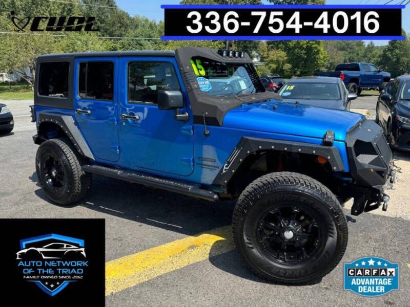 2015 Jeep Wrangler Unlimited for sale at Auto Network of the Triad in Walkertown NC