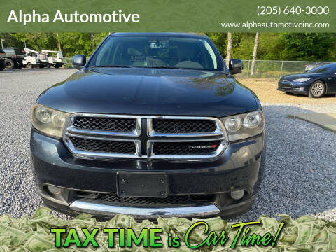 2013 Dodge Durango for sale at Alpha Automotive in Odenville AL