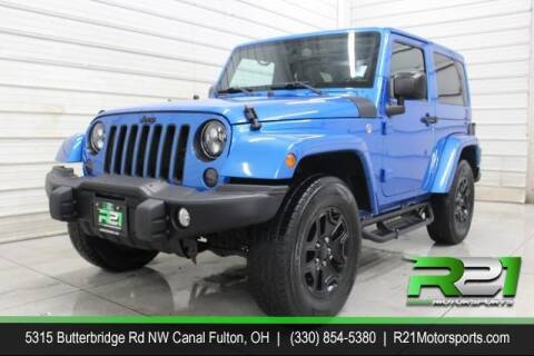 2016 Jeep Wrangler for sale at Route 21 Auto Sales in Canal Fulton OH