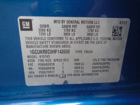 2017 Chevrolet Silverado 1500 LT