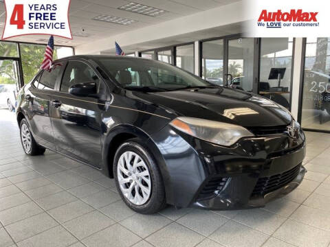 2016 Toyota Corolla for sale at Auto Max in Hollywood FL