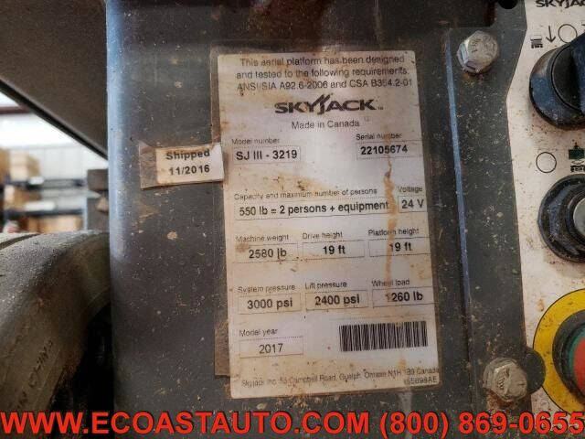2017 SkyJack SJIII-3219