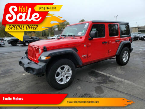 2018 Jeep Wrangler Unlimited for sale at Exotic Motors in Redmond WA