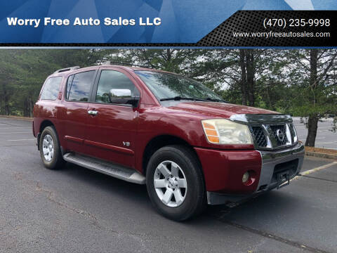 2006 Nissan Armada for sale at Worry Free Auto Sales LLC in Woodstock GA