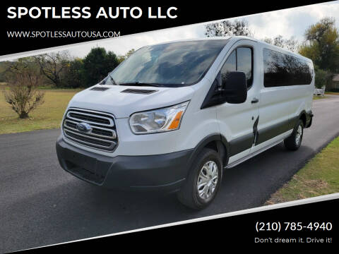 2015 Ford Transit Passenger for sale at SPOTLESS AUTO LLC in San Antonio TX