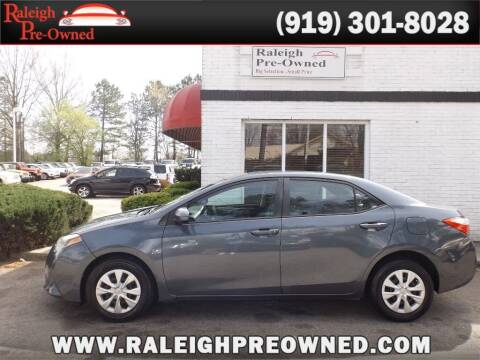 2014 Toyota Corolla for sale at Raleigh Pre-Owned in Raleigh NC