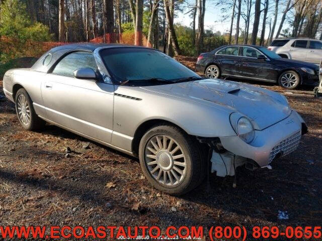 Silver 2004 Ford Thunderbird Deluxe Convertible Deluxe 2dr Convertible 1