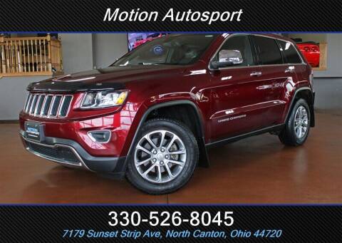 2016 Jeep Grand Cherokee for sale at Motion Auto Sport in North Canton OH