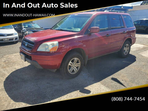 2003 Honda Pilot for sale at In and Out Auto Sales in Aiea HI