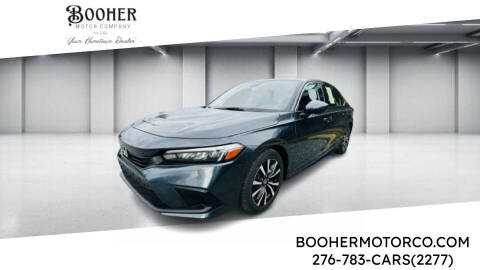 2022 Honda Civic for sale at Booher Motor Company in Marion VA