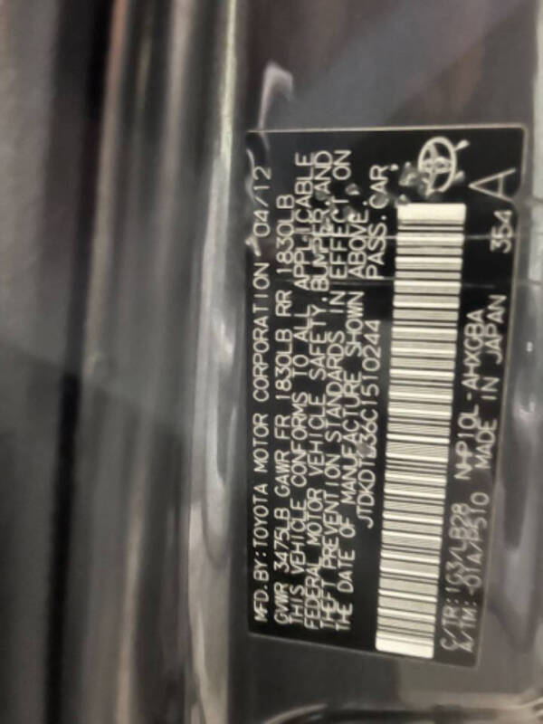 2012 Toyota Prius c Four