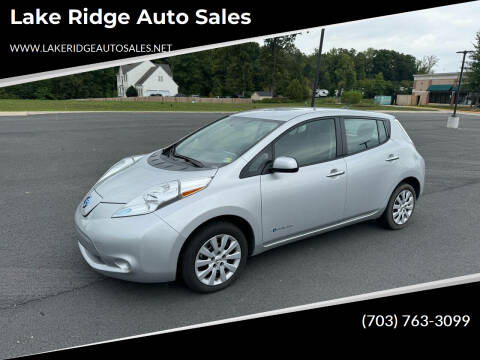 2015 Nissan LEAF for sale at Lake Ridge Auto Sales in Woodbridge VA