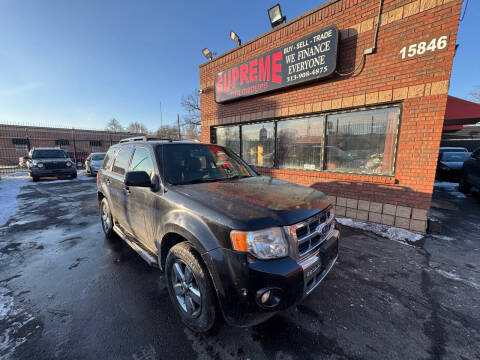 2010 Ford Escape for sale at Supreme Motor Groups in Detroit MI