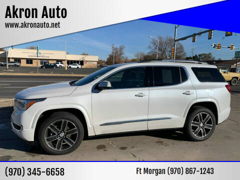 2017 GMC Acadia for sale at Akron Auto - Fort Morgan in Fort Morgan CO