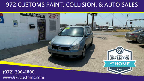 2012 Kia Sedona for sale at 972 CUSTOMS PAINT, COLLISION, & AUTO SALES in Duncanville TX