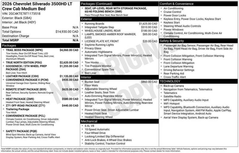 2026 Chevrolet Silverado 3500HD