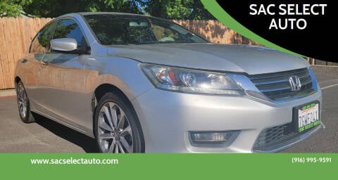 2014 Honda Accord for sale at SAC SELECT AUTO in Sacramento CA