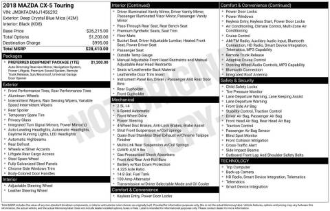 2018 Mazda CX-5 Touring