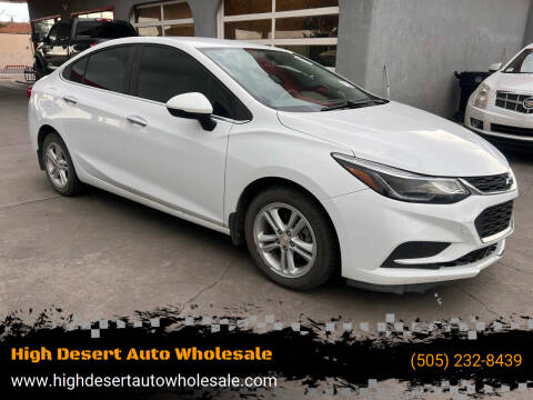 2018 Chevrolet Cruze for sale at High Desert Auto Wholesale in Albuquerque NM