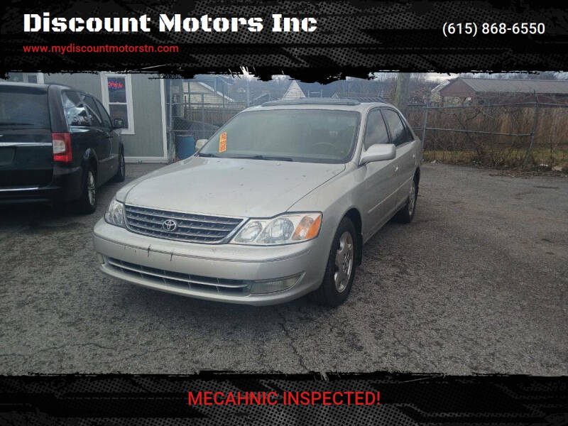 2004 Toyota Avalon for sale at Discount Motors Inc in Madison TN