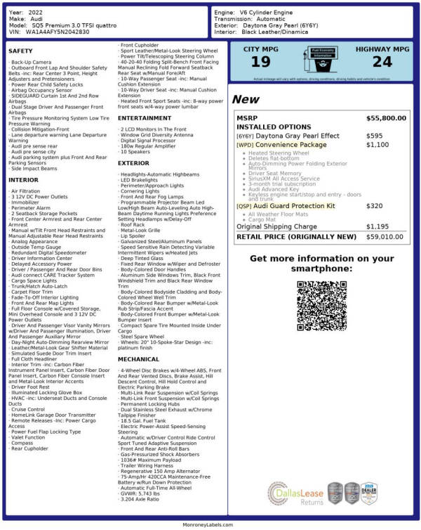 2022 Audi SQ5 3.0T quattro Premium