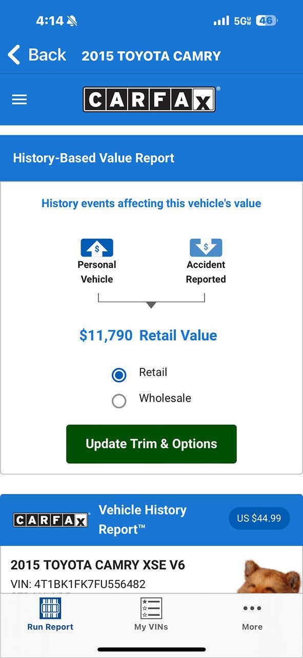 2015 Toyota Camry for sale at MISHA MASTER MOTORZ LLC in Portland, OR