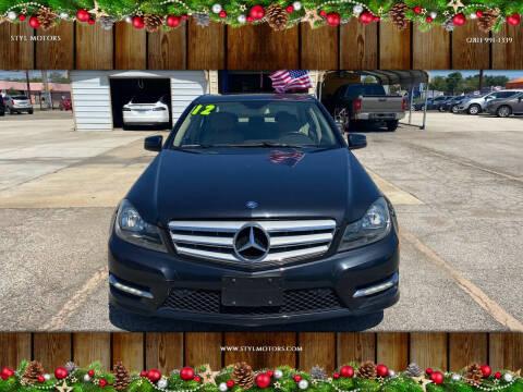 2012 Mercedes-Benz C-Class for sale at STYL MOTORS in Pasadena TX