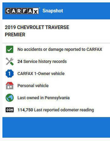 2019 Chevrolet Traverse Premier