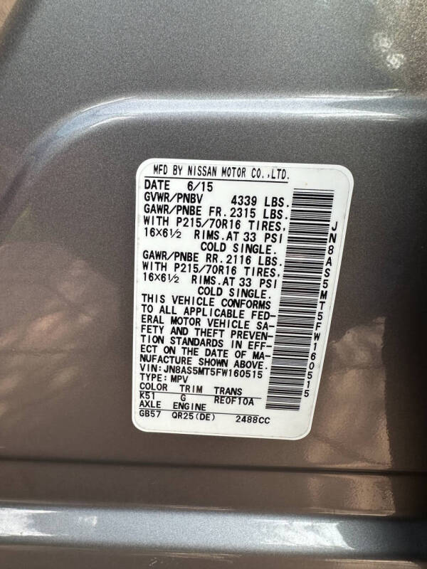 2015 Nissan Rogue Select S